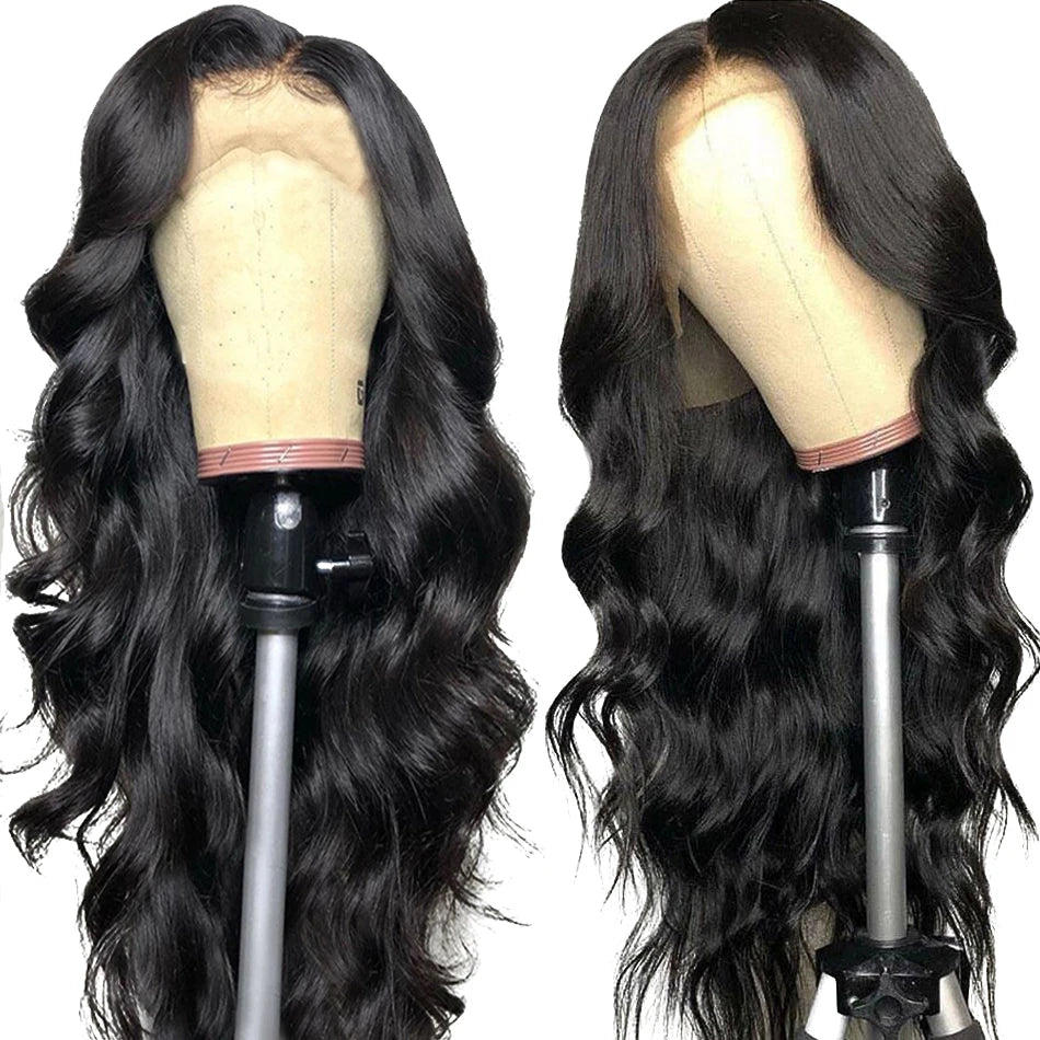 32 34 36 38 40 Inch Human Hair HD Transparent Lace Front Wigs for Women Pre-made Virgin Raw Indian Hair Lace Frontal Wigs