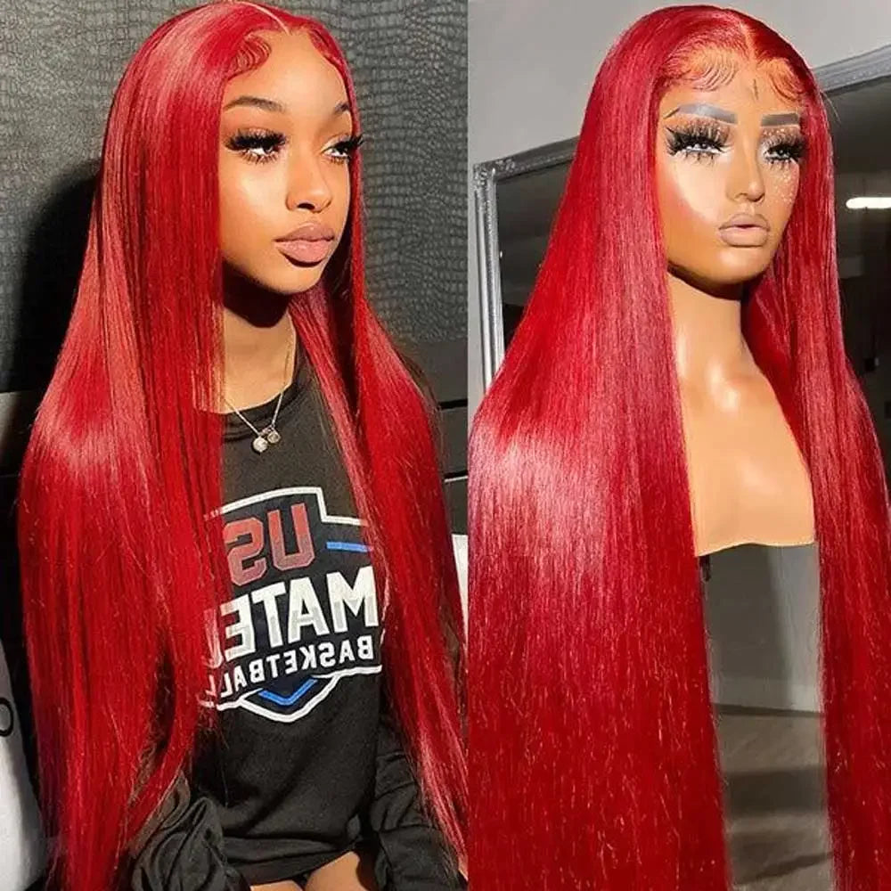 Colored Straight Human Hair Wigs 13x4 HD Lace Frontal Wigs Natural Color Lace Front Human Hair Wigs For Woman on Clearance Sale for Women ready to wear On Clearance Sale Pre Plucked Wig Party work daily life