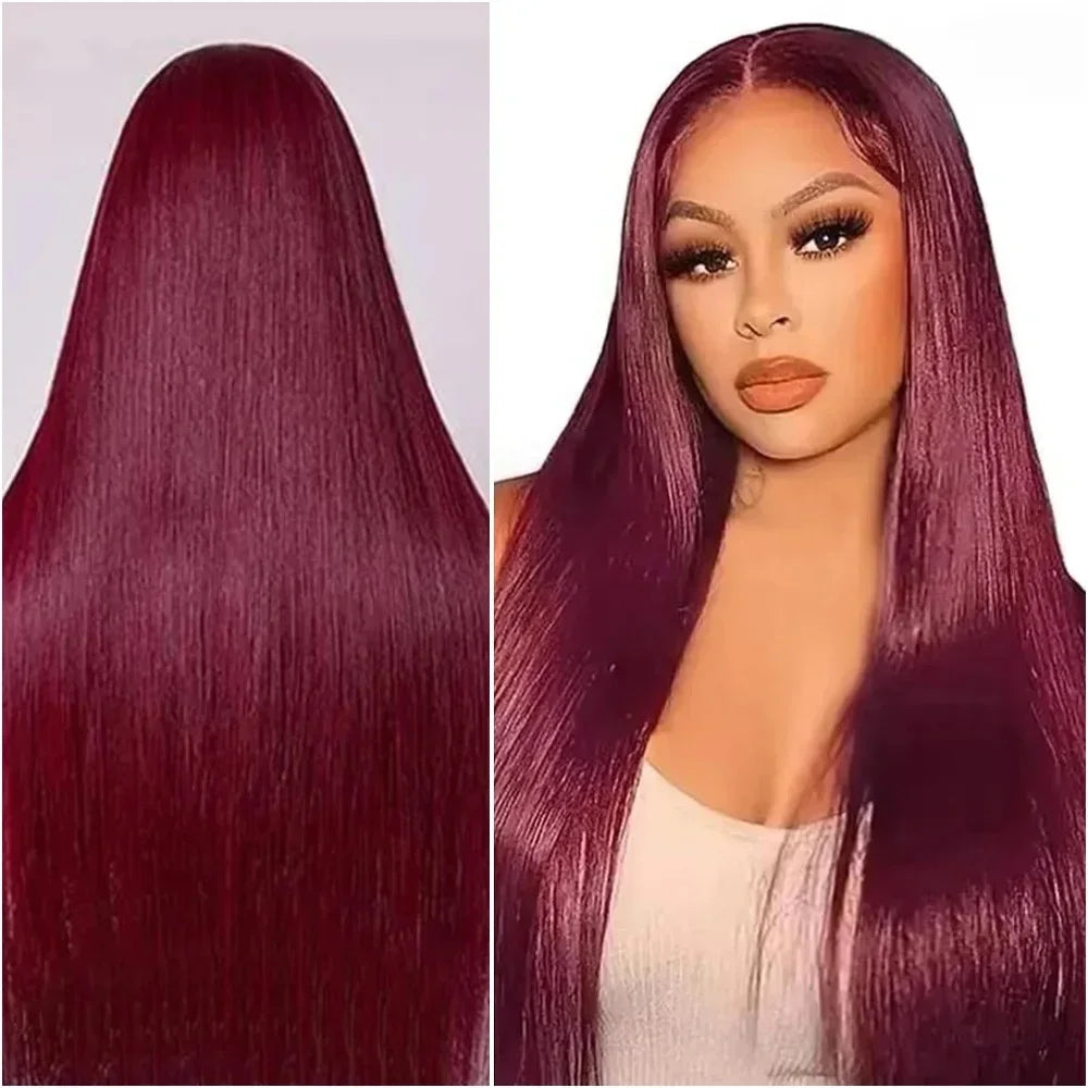 Colored Straight Human Hair Wigs 13x4 HD Lace Frontal Wigs Natural Color Lace Front Human Hair Wigs For Woman on Clearance Sale for Women ready to wear On Clearance Sale Pre Plucked Wig Party work daily life