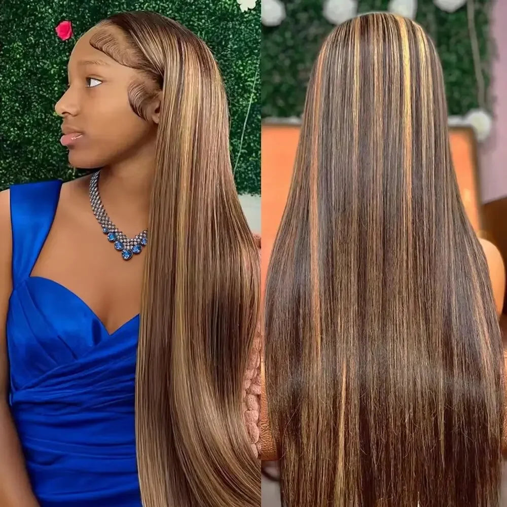 Colored Straight Human Hair Wigs 13x4 HD Lace Frontal Wigs Natural Color Lace Front Human Hair Wigs For Woman on Clearance Sale for Women ready to wear On Clearance Sale Pre Plucked Wig Party work daily life