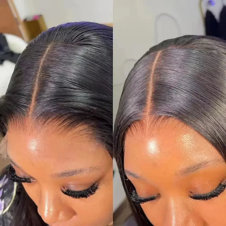 Straight Short Bob 13x6 HD Lace Front Human Hair Wigs Glueless Wigs 220 Density Pre Plucked Brazilian For Women 5x5 HD Lace Wig