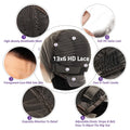 360 Full HD Lace Closure Frontal Wig Bone Straight 40 Inch 13x6 Transparent Lace Front Human Remy Hair Brazilian Wigs for Women