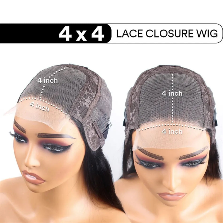 Straight Short Bob 13x6 HD Lace Front Human Hair Wigs Glueless Wigs 220 Density Pre Plucked Brazilian For Women 5x5 HD Lace Wig